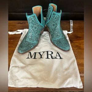 Brand New New Worn Myra Booties. Beautiful! Size 8 and super comfy.